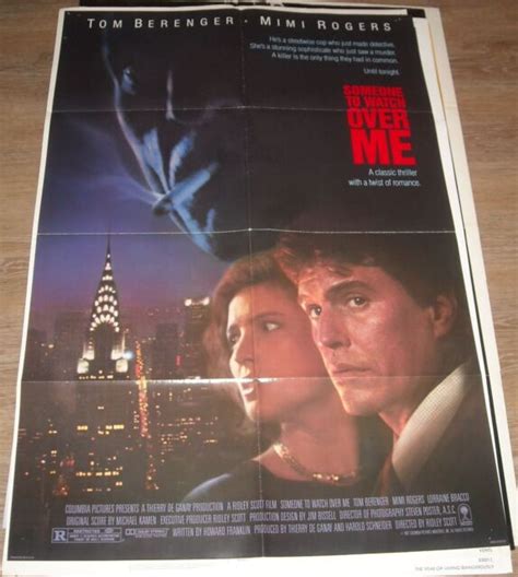 Someone To Watch Over Me Sheet Movie Poster Mimi Rogers Tom Berenger Ebay