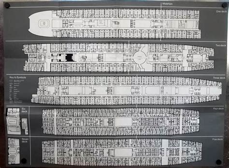 Queen elizabeth deck 8 plan deck layout and review. Cunard Line R M S Queen Elizabeth 2 Deck Plan 7 1968