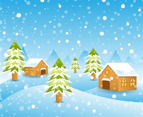 Free Winter Landscape Background Vector Vector Art And Graphics