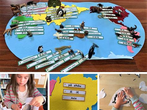Diy Felt Continent Map Montessori Style Geography Learning For Kids