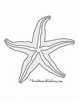 Starfish Stencil Fish Stencils Templates Printable Freestencilgallery Pattern Patterns sketch template
