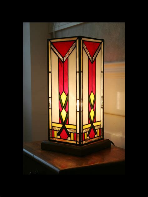 Lamp Art Deco Stained Glass Tiffany Column H35 Cm Ubicaciondepersonas Cdmx Gob Mx