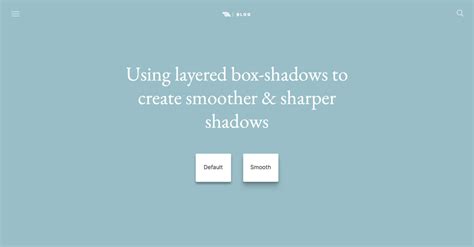Create Smooth And Realistic Shadows In Css Ben Gammon