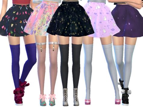 Pastel Gothic Skirts Pack Three By Wickedkittie At Tsr Sims 4 Updates