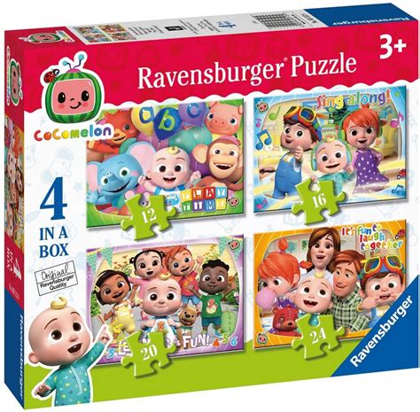 Ravensburger Cocomelon Four In A Box Jigsaw Puzzles Bright Star Toys