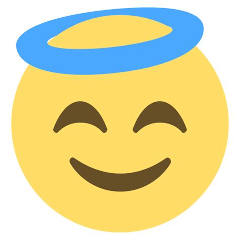 Emoticon Carita De Angel Wandtattoo Smiley Emoji
