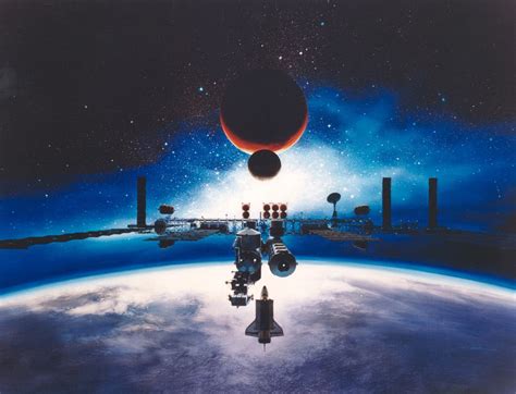 Far Out Nasa Space Station Concept Art Space