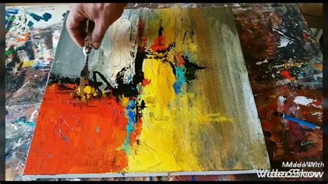 Palette Knife Acrylic Painting Abstract Art Warehouse Of Ideas