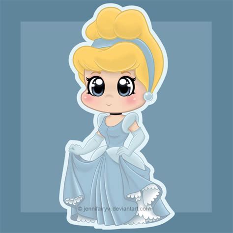 Chibi Cinderella By Jennifairyw On Deviantart Chibi Disney Disney