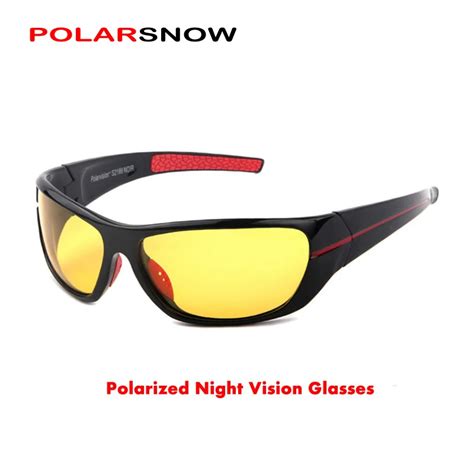 Polarsnow 2019 Polarized Night Driving Glasses Men High Quality Polaroid Night Vision Eyewear