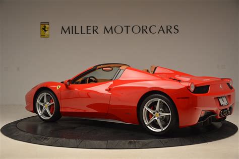 Pre Owned 2012 Ferrari 458 Spider For Sale Miller Motorcars Stock