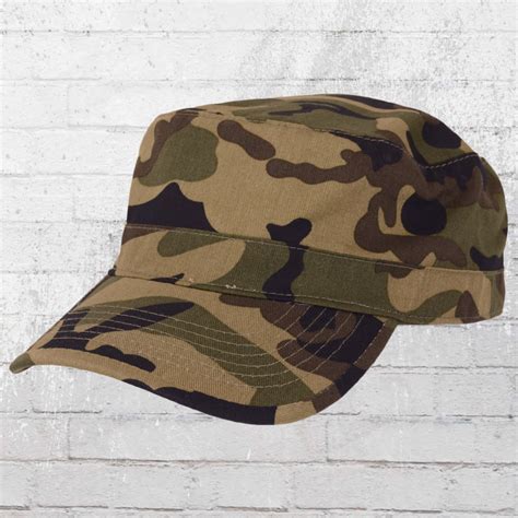 Order Now Beechfield Military Curved Army Hat Military Woodland Camo