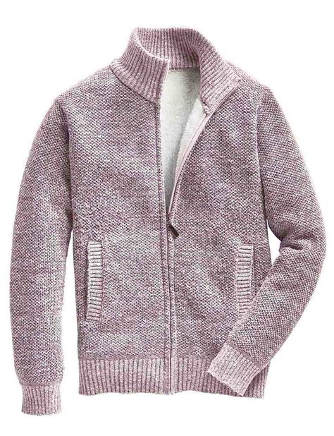 Knitted Fleece Lined Zip Cardigan Chums