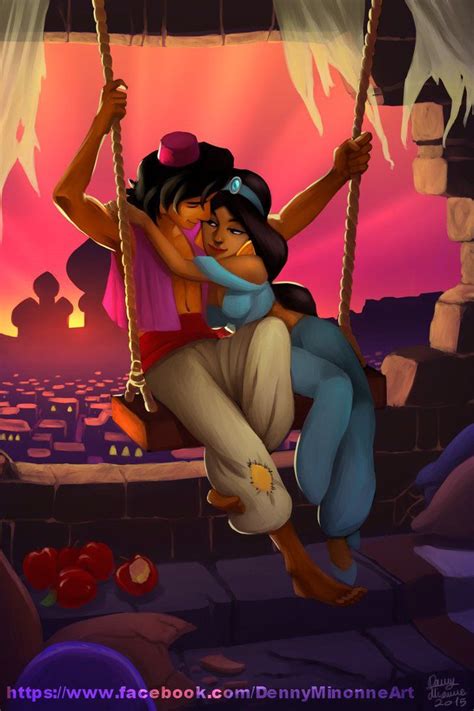 Spring Aladdin Version By Sommum On Deviantart Aladdin And Jasmine Disney Disney Artwork