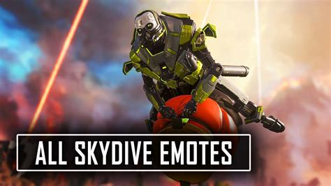 All Skydive Emotes In Apex Legends Youtube