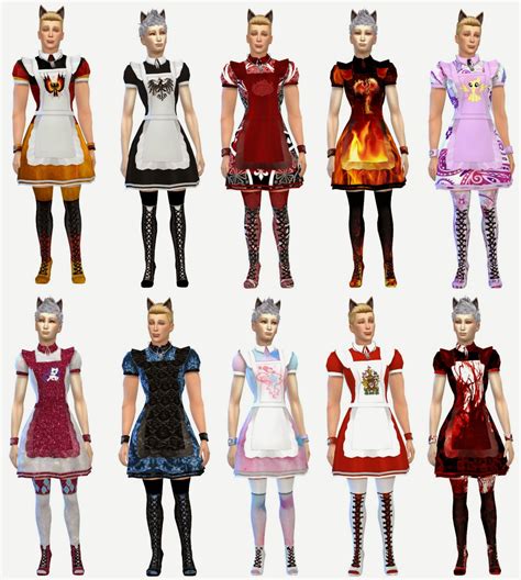 My Sims 4 Blog Maid Uniforms For Males By Winglysimmer