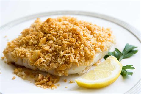 Baked Cod With Ritz Cracker Top So Easy So Good