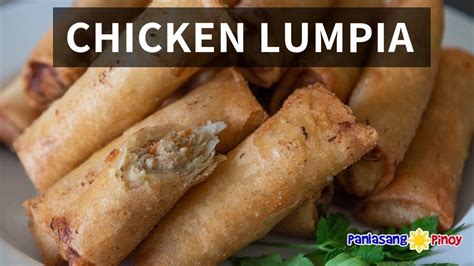 how to cook chicken lumpia youtube