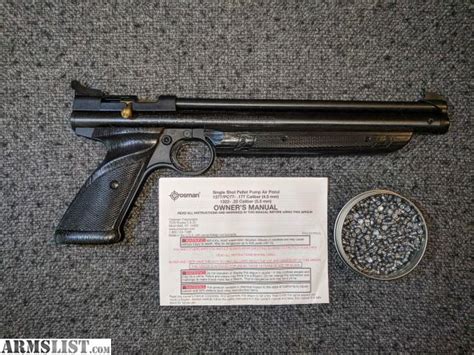 Armslist For Sale Crosman 177 Caliber Single Shot Pump Air Pistol