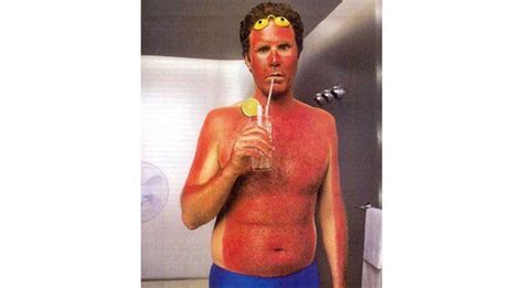 Will Ferrell Bad Sunburn Sunburn Skin Anti Tanning Spray Tanning