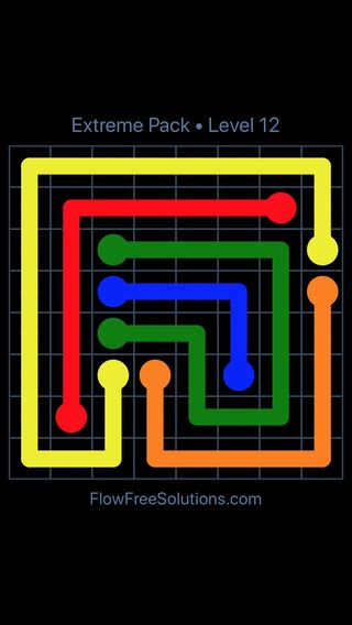 Flow Free Extreme Pack Level Puzzle Solution And Answer Flow Free