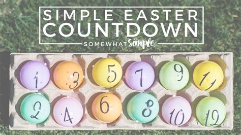 Easter Advent Calendar Countdown To Easter Youtube