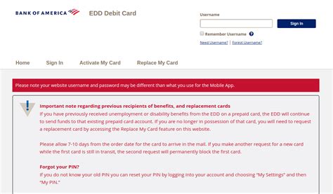 Save this online id online id help. www.bankofamerica.com/eddcard - Access To Your Bank of America EDD Card - My Credit Card