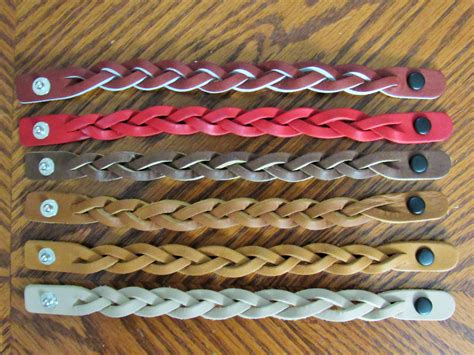 Braided Leather Bracelets Etsy
