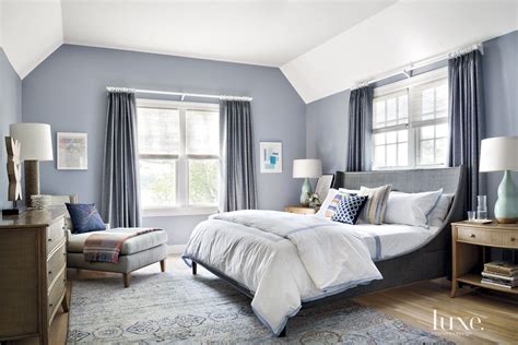 Contemporary Blue Master Bedroom Luxe Interiors Design