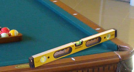 Too soft or too hard, and you will end up having a bad break. The Proper Way to Level a Billiards Table