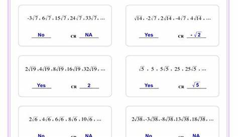 geometric sequence and series worksheet
