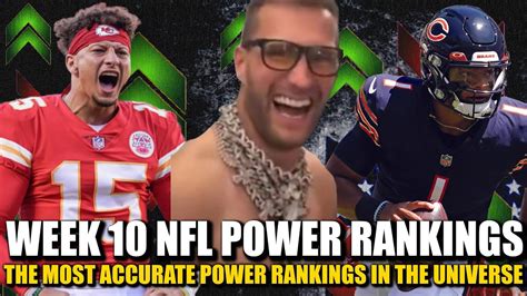 Week 10 Nfl Power Rankings The Most Accurate In The Universe