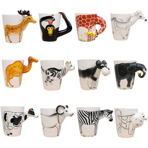 Ceramic Mug 3d Cartoon Animals Design Durable Coffee Cup Mugs Tea