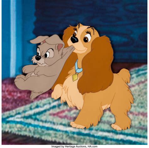 Lady And The Tramp Scamp And Lady Production Cel Walt