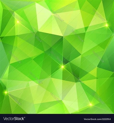 Green Abstract Crystal Background Royalty Free Vector Image