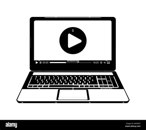 Laptop Live Stream Logo Stock Vector Image And Art Alamy