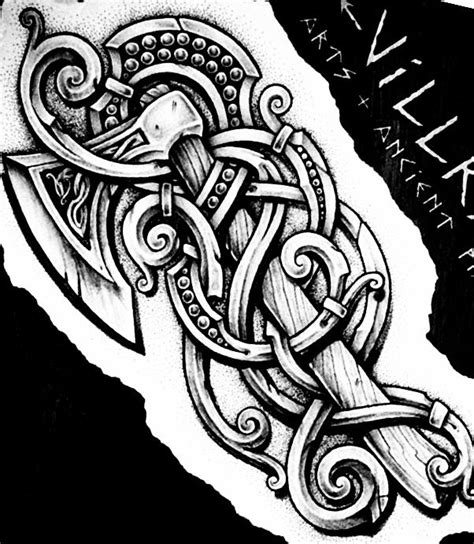 Viking Tribal Tattoos Celtic Sleeve Tattoos Viking Warrior Tattoos