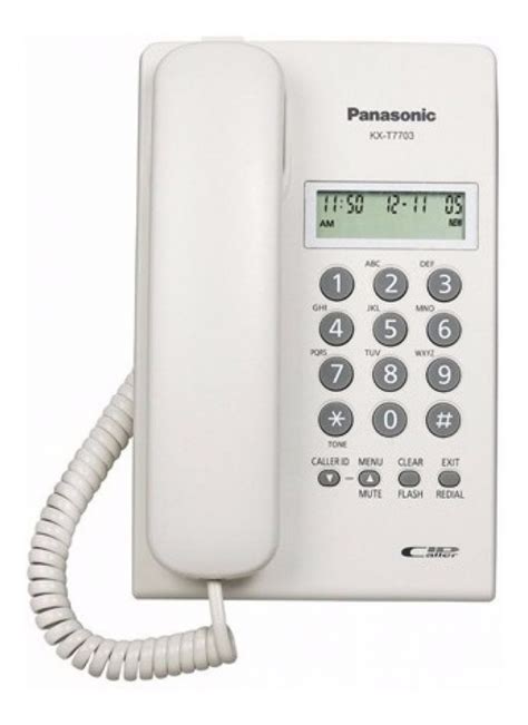 Teléfono Fijo Panasonic Kx T7703 Blanco Telec