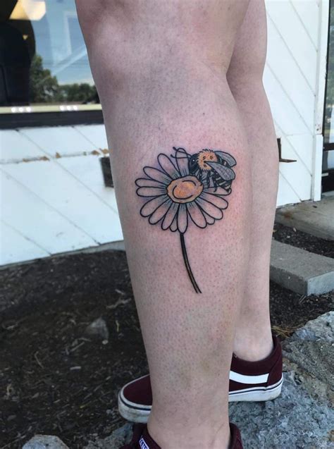 Daisy And Bee Tattoo Done At Last Hope Tattoos In