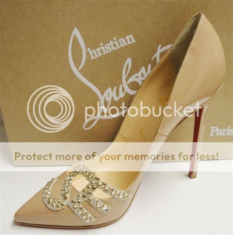 Christian Louboutin Sex Nude Patent 120 Strass Crystals Pumps Heels Shoes 38 Ebay