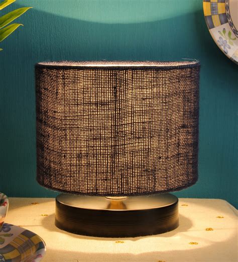 Buy Elona Blue Jute Shade Night Lamp With Iron Base At 20 Off By New
