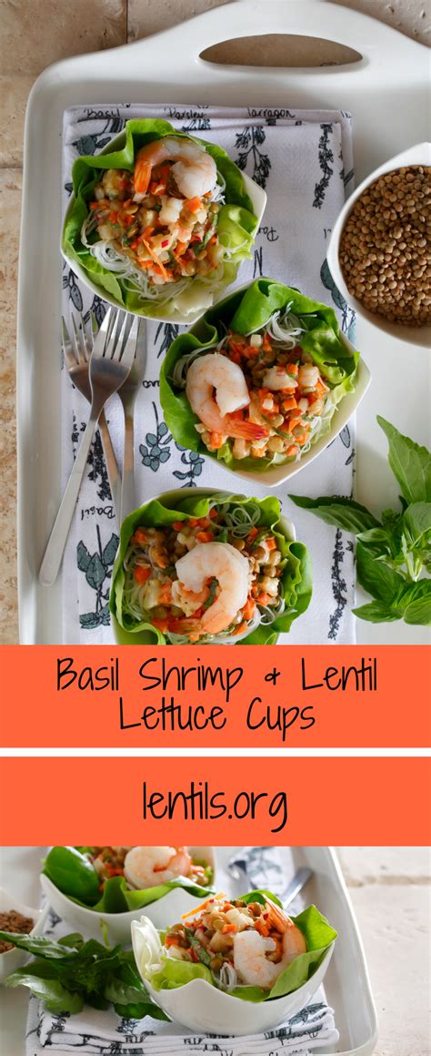 Lentils and beans can be used to prepare delicious daals and curries, some of my favorites are easy spinach dal, black eyed peas curry and quintessential indian soul food. Basil Shrimp & Lentil Lettuce Cups | Recipe | Quinoa, beans recipe, Lettuce cups, Seafood recipes