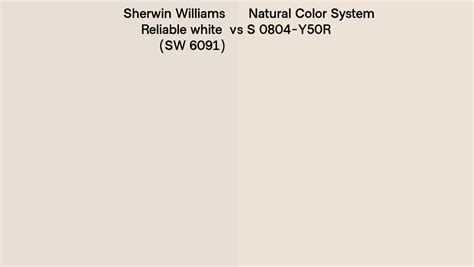 Sherwin Williams Reliable White Sw 6091 Vs Natural Color System S