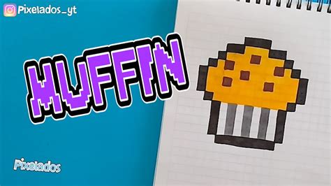 Como Dibujar Muffin Pixel Art Pixelados Youtube