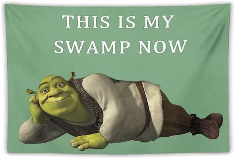 Bionzax This Is My Swamp Now Shrek Tapestry For Bedroom