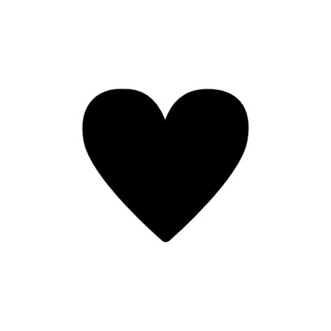 Free Icon Simple Black Heart Silhouette