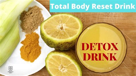 Secret Detox Drink Recipe Natural Total Body Reset Drink 4 Day