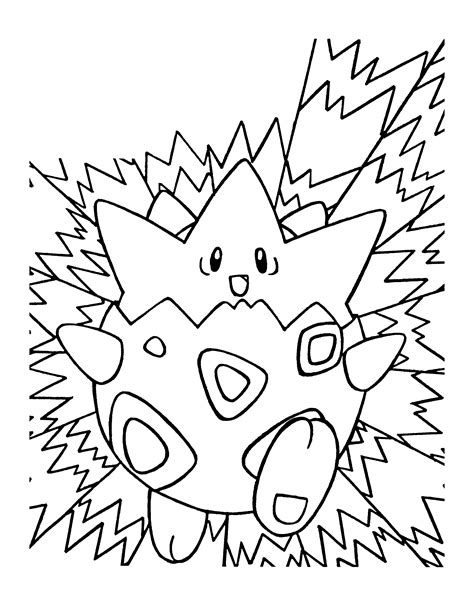 Togepi Pokemon Coloring Pages Coloring Pages