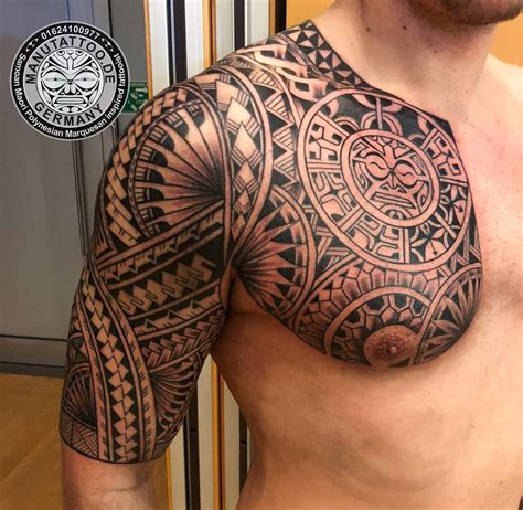 Freehand polynesian tattoo Samoantattoos Polynesische tätowierungen
