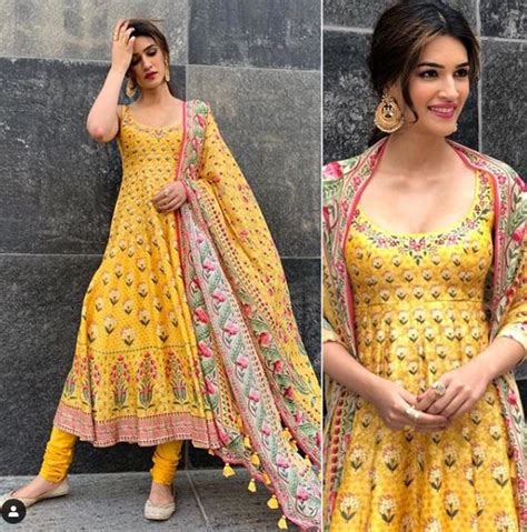 Kriti Sanon Bright Outfit Is Sure To Make You The Belle Of Any Ball Dress Indian Style Indian